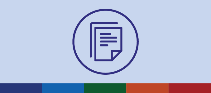 Icon of a report or publication.